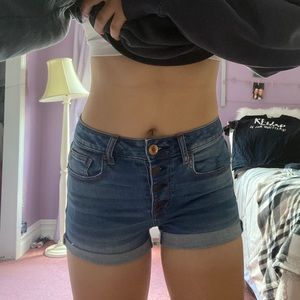 High Waist Denim Shorts